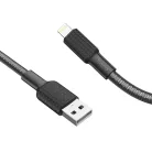Lightning USB kábel Hoco 2,4A 1 m X69 fekete-fehér