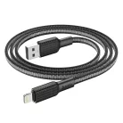 Lightning USB kábel Hoco 2,4A 1 m X69 fekete-fehér