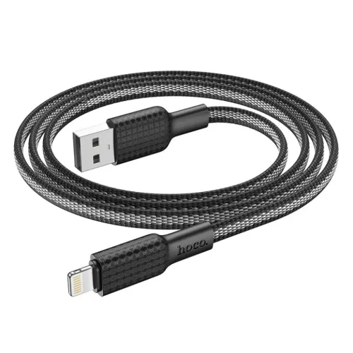 Lightning USB kábel Hoco 2,4A 1 m X69 fekete-fehér