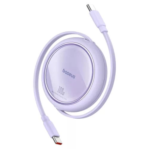 Baseus Free2Draw USB-C - USB-C kábel, PD, 100 W, 1 m (lila)
