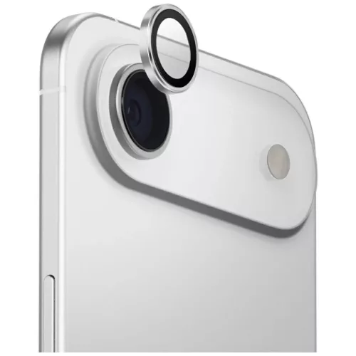 Uniq Optix Alumínium Kamera Lencsevédő iPhone Air-hez Applikátorral - Ezüst