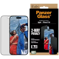   PanzerGlass Ultra-Wide Fit EasyAligner Privacy üvegfólia iPhone Air-hez üvegfólia