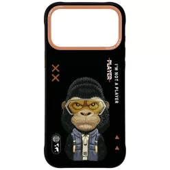 iPhone 17 Pro - Fekete Nimmy Cool&Cute 2.0 Gorilla tok