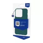 iPhone 14 Pro Max 3MK matt szilikon tok zöld