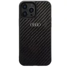 iPhone 14 Pro Max 6.7" Fekete/Fekete Audi Karbon Szálas tok AU-TPUPCIP14PM-R8/D2-BK
