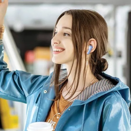 AWEI Bluetooth 5.3 T85 ENC TWS fülhallgató + dokkolóállomás narancs/narancs