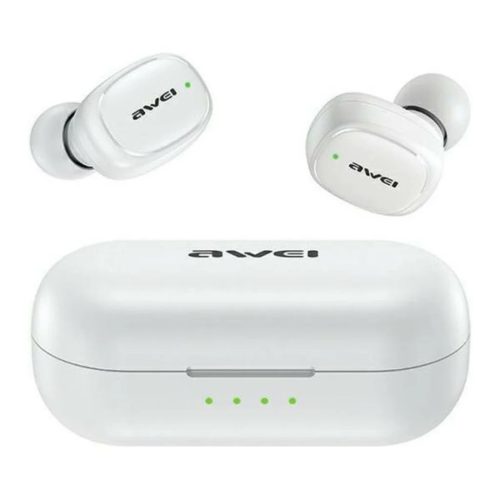 AWEI Bluetooth 5.1 T13 Pro TWS fülhallgató + töltő dokkoló fehér