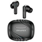 AWEI Bluetooth fülhallgató 5.3 TA6 ANC+ töltőállomás fekete