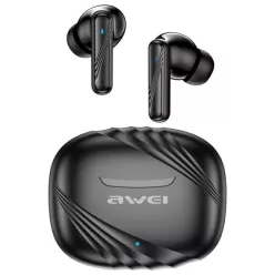   AWEI Bluetooth fülhallgató 5.3 TA6 ANC+ töltőállomás fekete