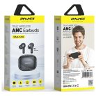 AWEI Bluetooth fülhallgató 5.3 TA6 ANC+ töltőállomás fekete