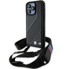 iPhone 15 Pro Max BMW M Edition Carbon Stripe & Strap tok - fekete