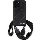iPhone 15 Pro Max BMW M Edition Carbon Stripe & Strap tok - fekete