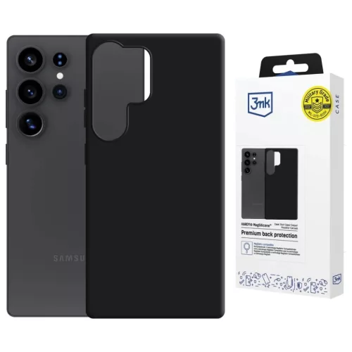 Samsung Galaxy S25 Ultra fekete 3MK Hardy MagSilicone tok