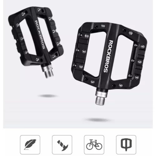 Rockbros 2017-12CBK Nylon Kerékpár Pedál Szett - Fekete