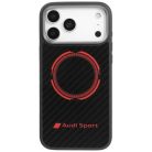 iPhone 17 Pro Max Piros Audi RSQ Carbon Fiber Sport MagSafe tok