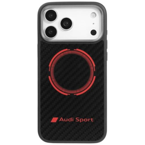 iPhone 17 Pro Max Piros Audi RSQ Carbon Fiber Sport MagSafe tok