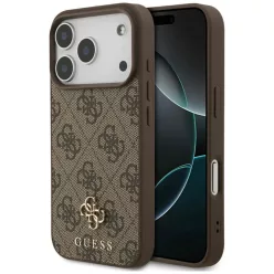 iPhone 17 Pro Guess 4G Small Classic Logo MagSafe barna tok