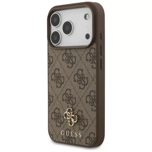 iPhone 17 Pro Guess 4G Small Classic Logo MagSafe barna tok