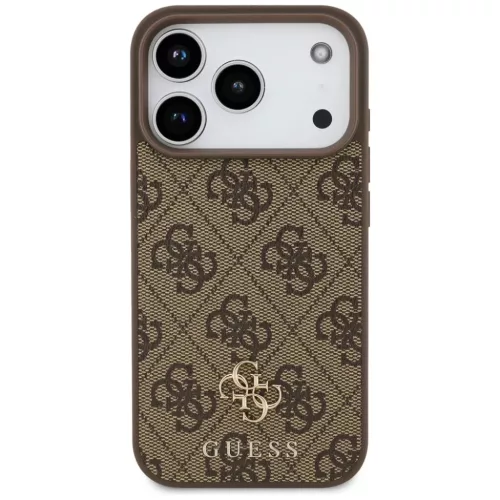 iPhone 17 Pro Guess 4G Small Classic Logo MagSafe barna tok