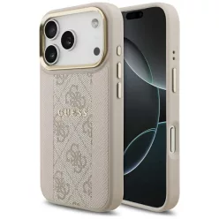 iPhone 17 Pro Guess 4G Stripe MagSafe tok rózsaszín