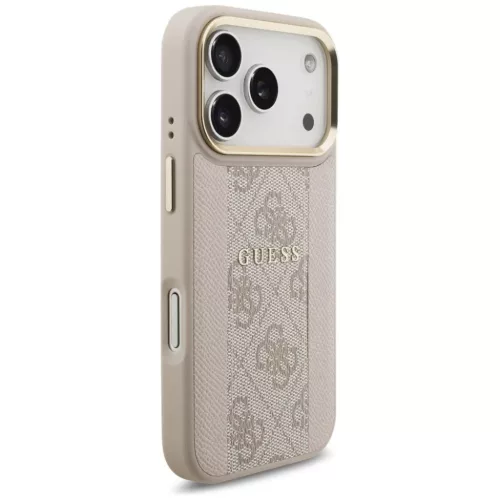 iPhone 17 Pro Guess 4G Stripe MagSafe tok rózsaszín