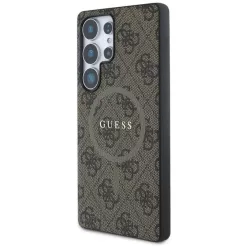  GUESS tok Samsung Galaxy S25 Ultra GUHMS25LG4GFRW (Mágneses PU 4G Gyűrű Klasszikus Logó) barna