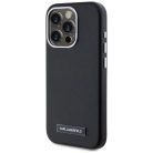 iPhone 15 Pro Max Fekete Karl Lagerfeld FW Metal Plate MagSafe tok