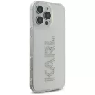 iPhone 16 Pro Átlátszó Logó Karl Lagerfeld IML Strasszkövek tok (KLHCP16LHKLSTDCT)