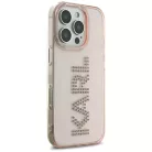 Apple iPhone 16 Pro Rózsaszín Karl Lagerfeld IML Rhinestones Logó tok
