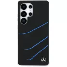 Mercedes Szilikon Kontrasztos Görbék MagSafe tok Samsung Galaxy S25 Ultra - Fekete tok