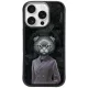 Nimmy mágneses divatos cuki állatos MagSafe tok iPhone 16 Pro - fekete tok