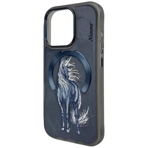 Nimmy Mágneses Fantasy Állatos MagSafe tok iPhone 16 Pro-hoz - Kék