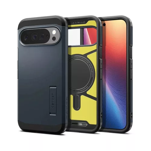 Google Pixel 10 Pro XL Metal Slate Spigen Tough Armor MagSafe tok
