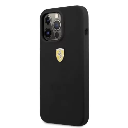 Ferrari FESSIHMP13XBK iPhone 13 Pro Max 6.7" fekete/fekete kemény tok szilikon MagSafe tok