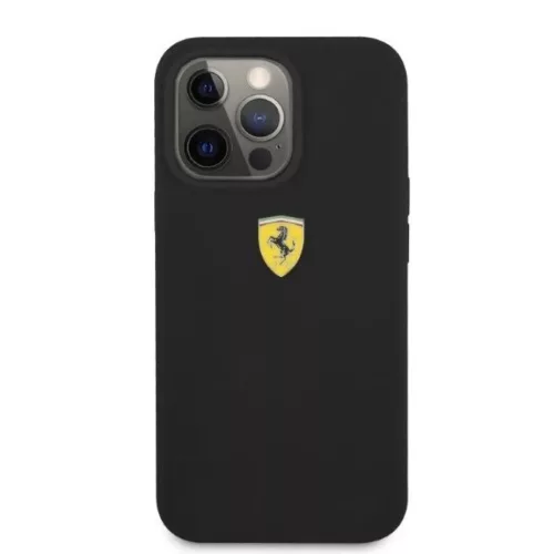 Ferrari FESSIHMP13XBK iPhone 13 Pro Max 6.7" fekete/fekete kemény tok szilikon MagSafe tok