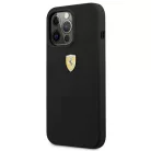 Ferrari FESSIHCP13XBK iPhone 13 Pro Max 6.7" fekete/fekete kemény tok szilikonból, tok