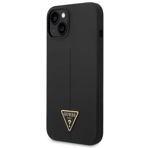 Guess GUHCP14MSLTGK iPhone 14 Plus 6.7" fekete/fekete tok Szilikon Háromszög