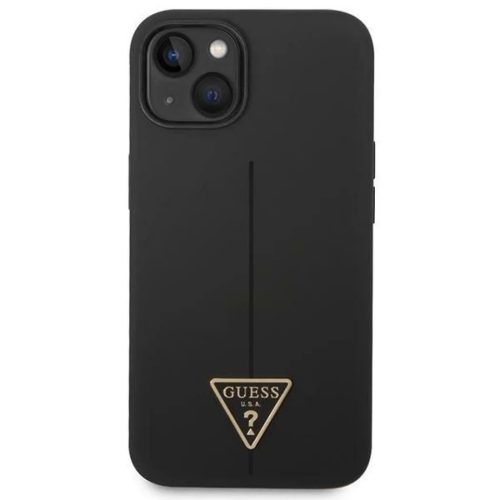 Guess GUHCP14MSLTGK iPhone 14 Plus 6.7" fekete/fekete tok Szilikon Háromszög