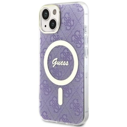 Guess GUHMP14MH4STU iPhone 14 Plus 6.7" lila/lila keménytok 4G MagSafe tok