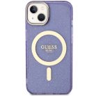 Guess GUHMP14MHCMCGU iPhone 14 Plus 6.7" lila/lila keménytok Glitter Gold MagSafe tok