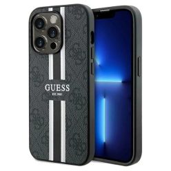   Guess 4G Printed Stripes MagSafe tok iPhone 15 Pro Max - fekete