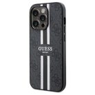 Guess 4G Printed Stripes MagSafe tok iPhone 15 Pro Max - fekete