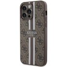 Guess 4G Printed Stripes MagSafe tok - iPhone 15 Pro Max - barna