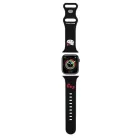 Apple Watch 38/40/41mm Fekete Hello Kitty Szilikon Kitty Fej szíj