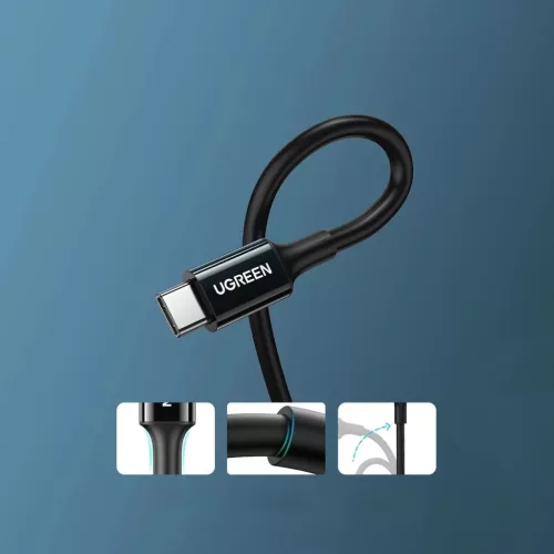 Ugreen US300 USB-C / USB-C 480Mb/s 5A 2m kábel - fekete,
