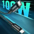 Ugreen US300 USB-C / USB-C 480Mb/s 5A 2m kábel - fekete,