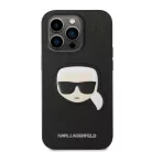 iPhone 14 Pro Max Karl Lagerfeld PU Saffiano Karl Head tok fekete (KLHCP14XSAPKHK)