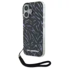 iPhone 16 Plus Lila Karl Lagerfeld Zebra zsinóros tok
