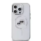 Karl Lagerfeld IML K&CH Heads Metal Frame MagSafe tok iPhone 14 Pro Max átlátszó