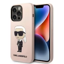   Karl Lagerfeld Silicone Ikonik MagSafe tok iPhone 14 Pro Max - rózsaszín